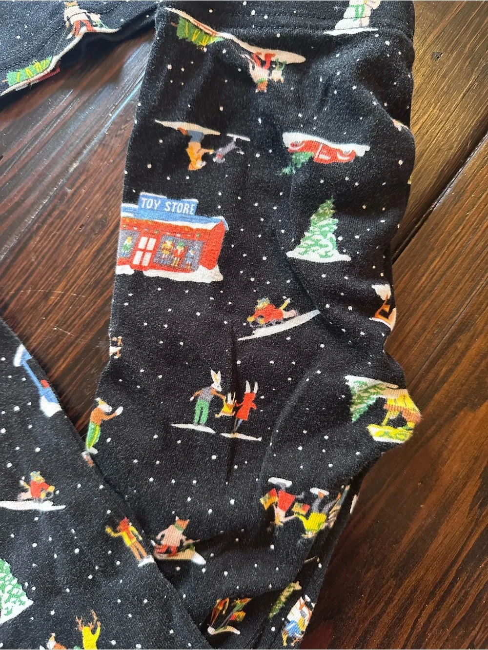 Old Navy Two-Pack Kids Pajama Sets - Gray Monster & Black Holiday Prints